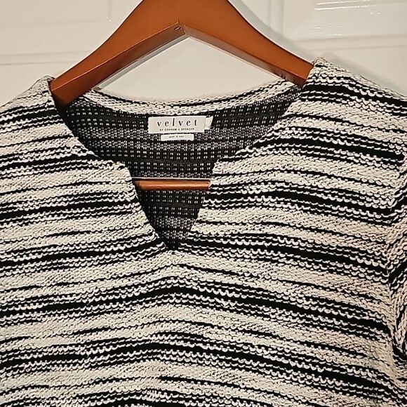 Anthropologie + Velvet By Graham & Spencer Knit Mini Shift Dress XSmall Pockets - Picture 7 of 12